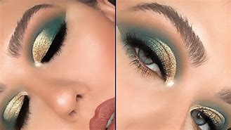Image result for Pink and Green Makeup