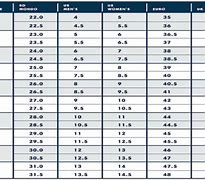 Image result for Ski Boot Size Chart mm