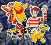 Image result for Cartoon Characters Sticker Designs