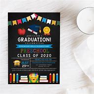 Image result for Preschool Graduation Invitation Template