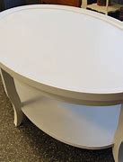 Image result for White Oval Coffee Table