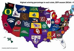 Image result for Most Gooled CFB Team by State Map