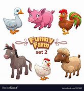 Image result for Funny Cartoon Farm Animals
