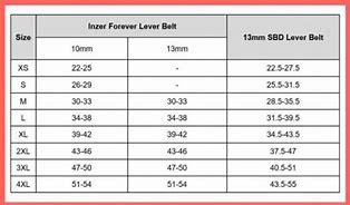 Image result for Inzer Sizing Chart