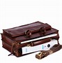 Image result for Leather Briefcase with Shoulder Strap Trolley