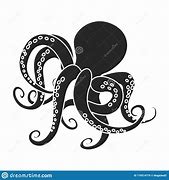 Image result for Black Octopus Icon