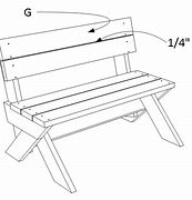 Image result for 2X6 Wood Bench Plans