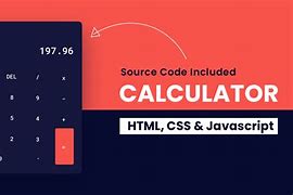 Image result for JS HTML Calculator Code