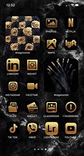 Image result for Gold and Black Widget Ideas