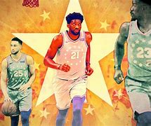 Image result for NBA Joel Embiid and James Harden