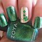 Image result for Green and Gold Glitter Nail Art