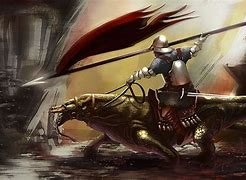 Image result for Knight Riding Dragon