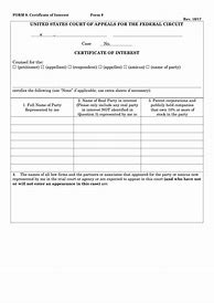 Image result for Certificate of Interested Parties Court of Appeals California