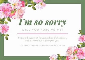 Image result for Apology Card