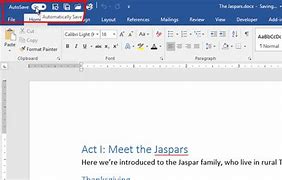 Image result for How to Autosave in Word