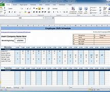 Image result for Employee Shift Schedule Template