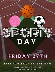 Image result for Sports Day Flyer