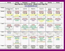 Image result for 21 Day Diet Meal Plan