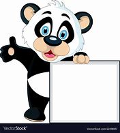 Image result for Cute Panda Holding Sign SVG