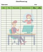 Image result for Free Printable Phone Log