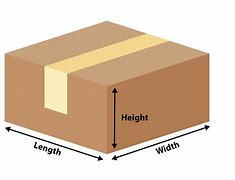 Image result for Dimensions of a Box