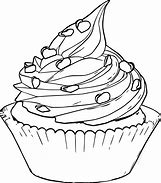 Image result for Cross-Hatching Black and White Cupcake