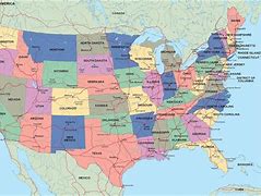 Image result for Political Map of USA