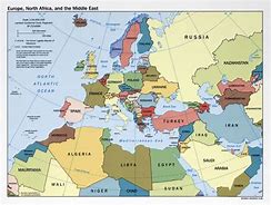 Image result for Map of Europe and Middle East