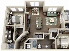 Image result for 3D Floor Plans for Apartments