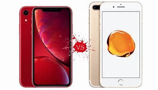 Image result for iPhone XR vs 7 Plus Size
