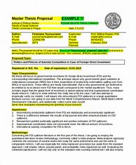 Image result for Masters Proposal Template