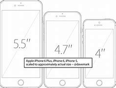 Image result for iPhone 6 Plus Real Size