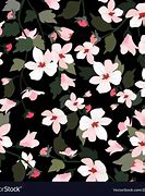 Image result for Pulled Canvas Print Pink Flowers Black Background