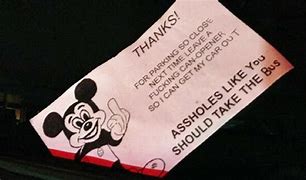 Image result for Bad Parking Notes