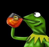 Image result for Kermit the Frog Wallpaper Chibi Drnking Tea