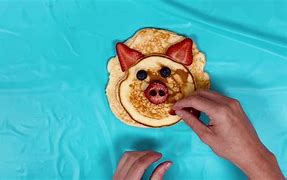 Image result for Cat Eating Pancake