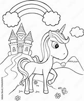 Image result for Unicorn Castle Drawing