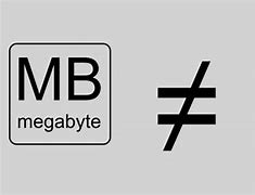 Image result for Megabit Mega Byte