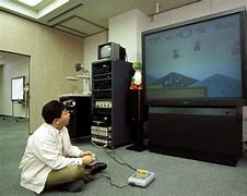 Image result for Old TV Big Screen Nintendo