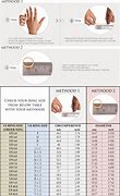 Image result for Measuring Ring Size Chart