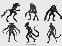 Image result for Scary Monster Silhouette