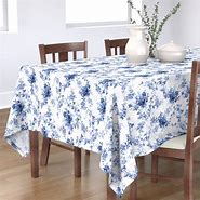 Image result for Light Blue Floral Tablecloth