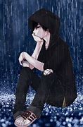Image result for Anime Boy Crying in the Rain