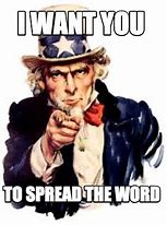 Image result for Spread the Word Meme