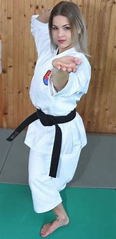 Image result for Girl in Karate Outfit