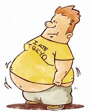 Image result for Fat Man Cheese Cartoon