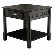 Image result for Square Wood End Table 24 Inch