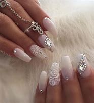 Image result for Gold Rhinestone Nail Art