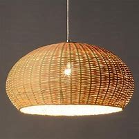 Image result for Wicker Basket Pendant Light