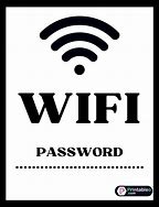 Image result for Free Printable Wi-Fi Sign